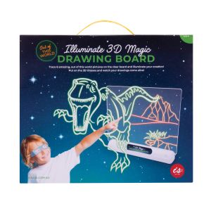isGift Illuminate 3D Magic Drawing Board - Out of this World Multi-Coloured 22x5.2x21.50cm