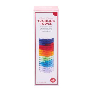 isGift Clear Winner - Tumbling Blocks Multi-Coloured Tower: 15.2x8.5x8.5cm