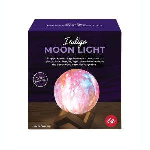 isGift Indigo Moon Light - Colour Changing Light Multi-Coloured 23x15x15cm