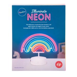 isGift Illuminate Neon Rainbow Multi-Coloured 23x19x10cm