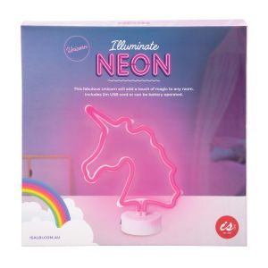 isGift Illuminate Neon Unicorn Pink 29.5x24x10cm