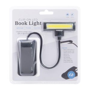 Tech 2 IT Large Clip-On Led Book Light Black 7x4x31cm