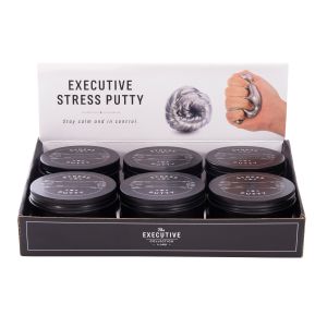The Executive Collection Stress Putty (12 Disp) Silver 2.5x8.5x8.5cm