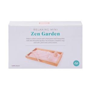 isGift Relaxing Mini Zen Garden Natural 13x22x2.5cm