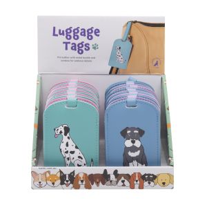 The Dog Collective Luggage Tag (4Asst/24Disp) Assorted 7x0.3x10.5cm