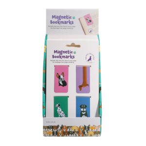 isGift The Dog Collective Magnetic Bookmarks Set of 4 Multi-Coloured 3x0.5x6cm