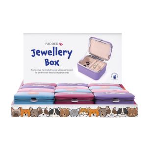The Cat Collective Jewellery Box (4 Asst/16 Disp) Multi-Coloured 8.7x6.5x4cm