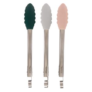 Zeal Silicone Tongs CDU 15pcs/3 Assorted Forest Blush 28x3x4cm