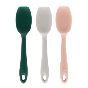 Zeal Mini Silicone Spatula Spoon CDU 24pcs/3 Assorted Forest Blush 20x4x2cm