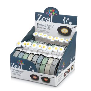 Zeal Perfect Eggs Silicone Egg Ring CDU/20pcs Assorted 16x13.5x2.2cm
