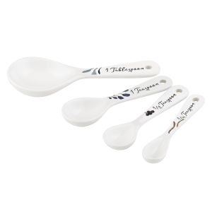 The Australian Collection Hazel Measuring Spoons Set/4 White/Multi