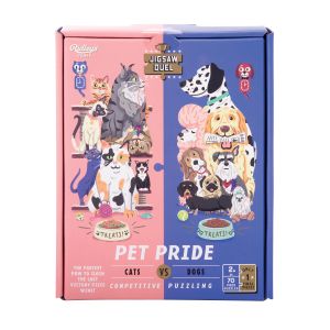 Ridleys Jigsaw Duel - Pet Pride (Cats vs Dogs) Multi-Coloured 20x4x10cm