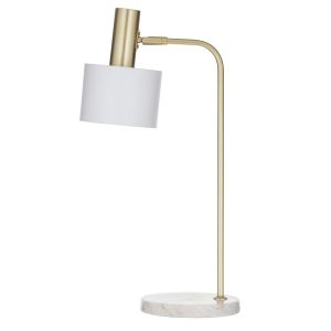 Amalfi Anakin Desk Lamp White/Gold/White 34x18x54.5cm