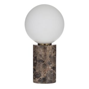 Amalfi Medina Table Lamp Brown & Brass 15x15x29cm