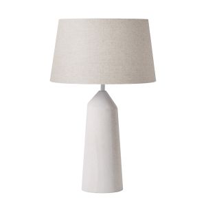 Amalfi Wyoming Table Lamp White & Taupe 38x38x60cm