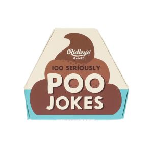 Ridleys 100 Poo Jokes Brown 8.3x9.5x2.5cm