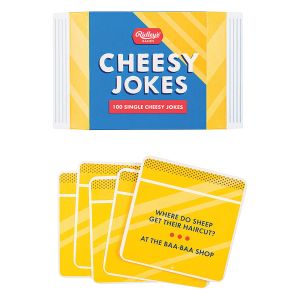 Ridleys 100 Cheesy Jokes Yellow 7.6x12.7x2.5cm