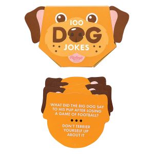 Ridleys 100 Dog Jokes Orange 12.2x7.3x2.7cm