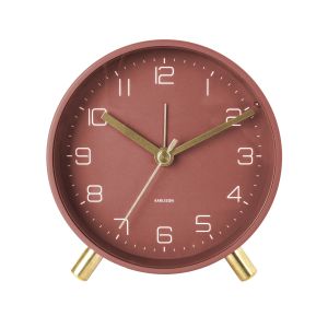 Karlsson Lofty Alarm Clock Warm Red 11x11x12