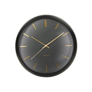 Karlsson Wall Clock Globe Black 40x40x12cm