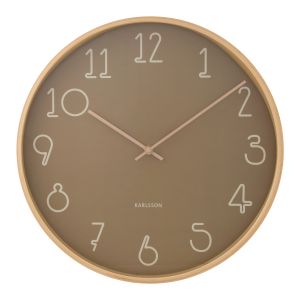 Karlsson Sencillo Wall Clock Green & Natural 40cm