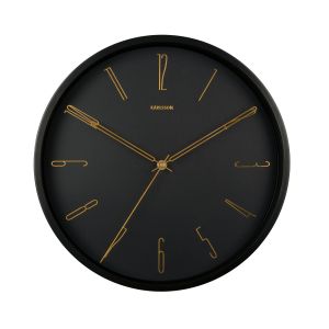 Karlsson Belle Numbers Wall Clock Black 35x35x4