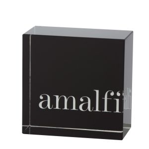 Amalfi Logo Block Black 8x8cm