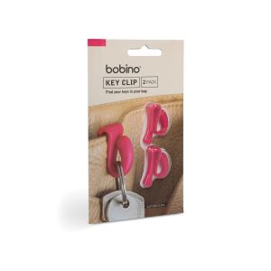 Bobino Key Clip 2Pack Rubine Pink 3x2x2cm