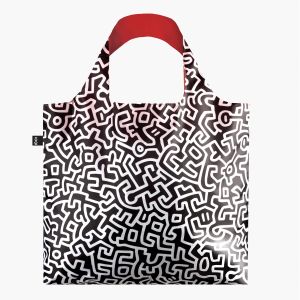 LOQI Keith Haring Untitled Bag Monochrome 50x42cm