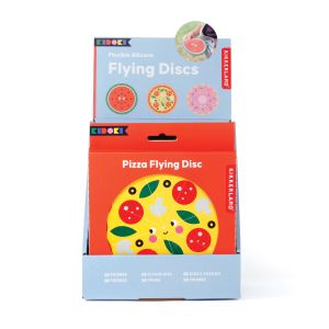 Kikkerland Kidoki Flying Discs (12 Disp/3 Asst) Assorted Dia:15cm