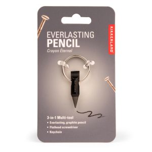 Kikkerland Everlasting Pencil Keychain Black 2.5x1x4.5cm