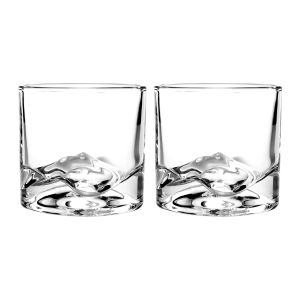 Liiton Mont Blanc Glasses 2pcs Set Clear 8.7x8.7x8.2cm