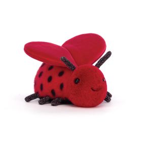 Jellycat Loulou Love Bug Red 6x8x13cm