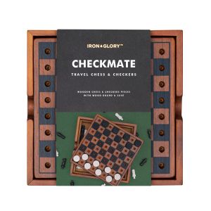 Luckies Iron & Glory Chess & Checkers Multi-Coloured 14x3x14cm