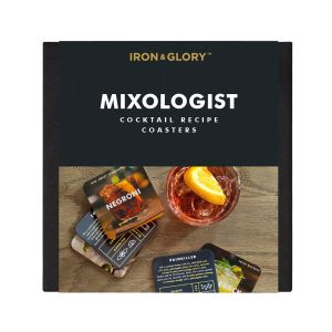 Luckies Iron & Glory - Mixologist Cocktail Recipe Cards Multi-Coloured 9.5x9.5x0.1cm