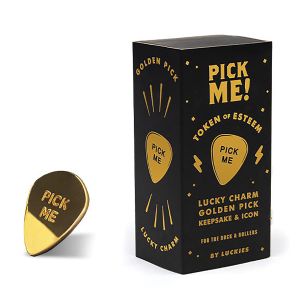 Luckies Rock Icon - Pick Me? Gold 3x3x0.2cm