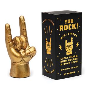 Luckies Rock Icon - You Rock? Gold 4x3x10cm
