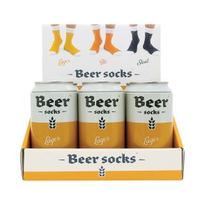 Luckies Beer Socks - Lager Orange 12.7x6.5x6.5cm