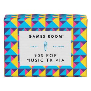 Games Room 90s Pop Music Quiz Multi-Coloured 13x9x5.5cm