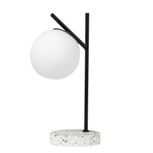 Amalfi Flo Table Lamp White & Black 23x15x38cm