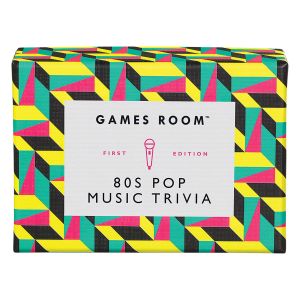 Games Room 80s Pop Music Quiz Multi-Coloured 13x9x5.5cm
