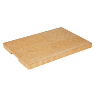 MasterPro Bamboo End-Grain Rectangular Board Medium Natural 38x28x3cm