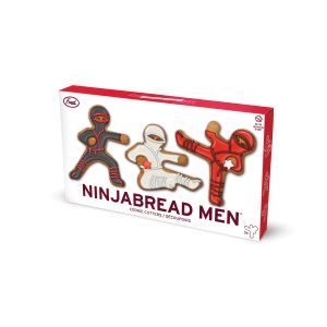 Fred Ninjabread Men-Cookie Cutters (Set of 3) Metallic Gray 26x3x12cm
