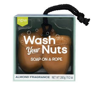 NPW Wash Your Nuts Soap On A Rope Brown 10.1x7.7x10.6cm