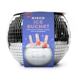 NPW Disco Ice Bucket Silver 26.6x26.6x19.1cm