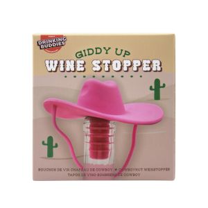 NPW Giddy Up Wine Stopper Pink 10.1x6.6x10.4cm