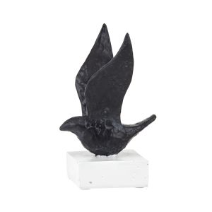 Amalfi Eros Sculpture Black/White 16x14x22cm