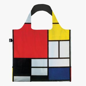 LOQI Mondrian Composition Bag Multi-Coloured 50x42cm