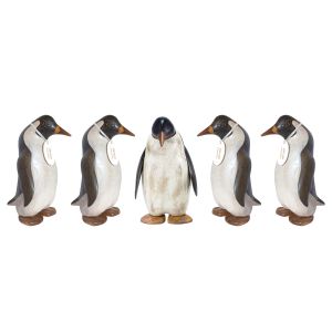 DCUK Emperor Penguins-Mum White & Black 9x7x18cm