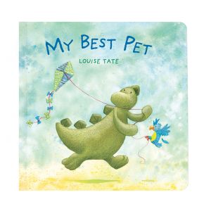 Jellycat My Best Pet Book (Bashful Dinosaur Book) Multi-Coloured 21x23x2cm